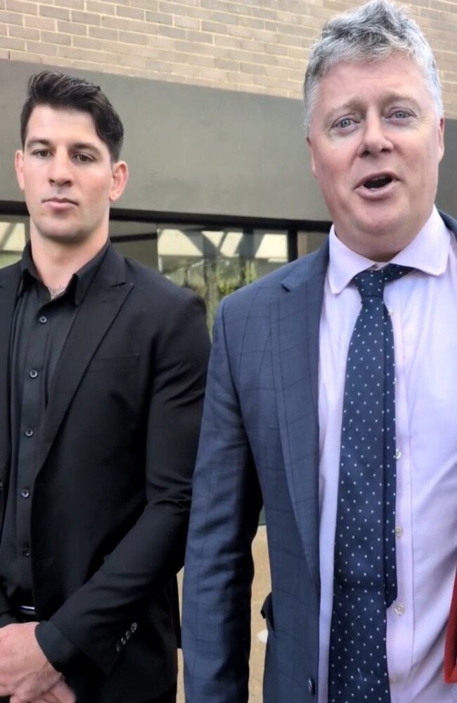 Former Melbourne Storm and Canberra Raiders centre Curtis Scott has been sentenced after he drove while over the legal limit and crashed his ute into a number of trees. Picture: NewsWire