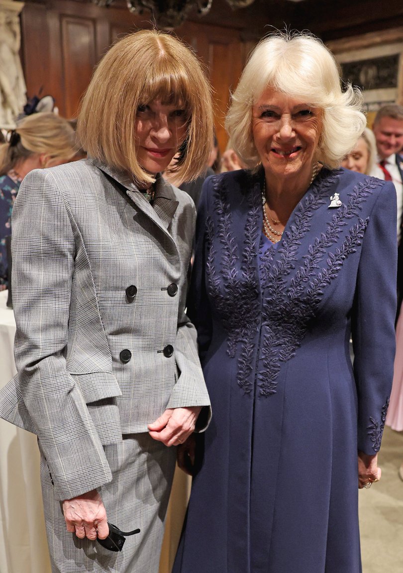 Anna Wintour and Queen Camilla at the New York Public Library.