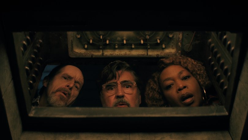 Denis OHare, Alfred Molina, and Alfre Woodard in The Boroughs.