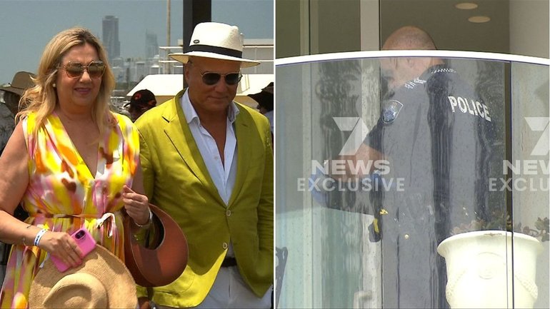 Police and forensic officers search the beachfront apartment of Dr Vahid Reza Adib, partner of former Queensland premier Annastacia Palaszczuk, during an active investigation.