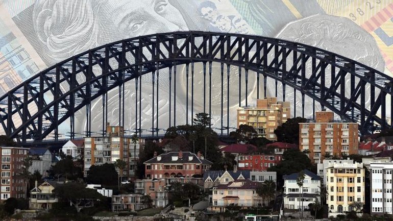 Median home values in Sydney and Melbourne have fallen as economic conditions take a global hit.