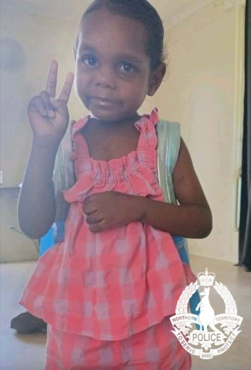 The Northern Territory Police Force holds concerns for the welfare of 5-year-old Sharon Granites