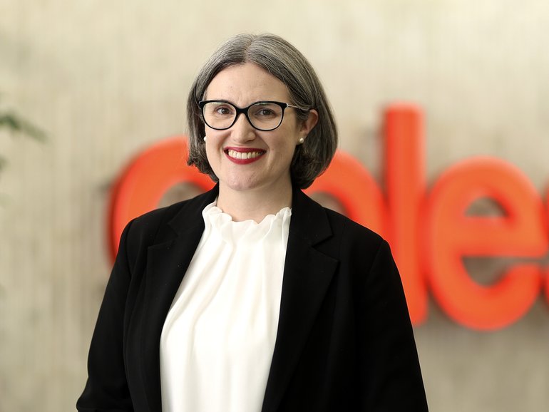 Coles CEO Leah Weckert.