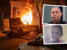 NT Police Commissioner Martin Dole (top right) speaks about the arrest of Jefferson Lewis and the subsequent riots. He is accused of killing five-year-old Kumanjayi Little Baby (bottom right).