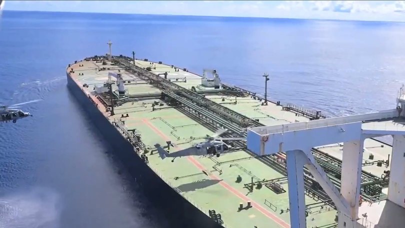 US forces boarded the M/T Majestic X transporting oil from Iran, in the Indian Ocean.