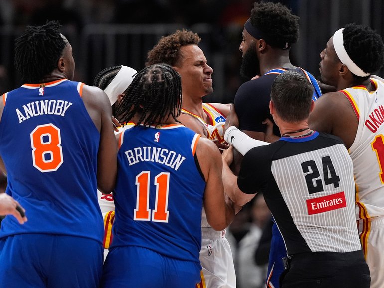 Dyson Daniels was ejected in the second quarter of Atlanta’s historic loss.