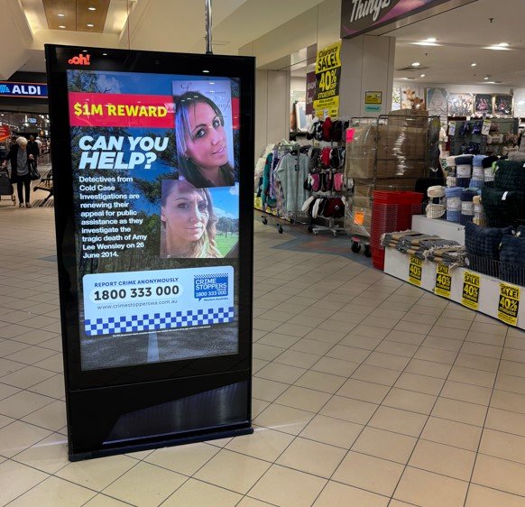 One of the electronic billboards.