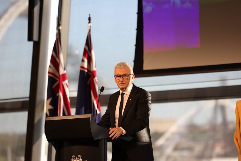 Bruce McAvaney speaking on his longtime friend Dennis Cometti.