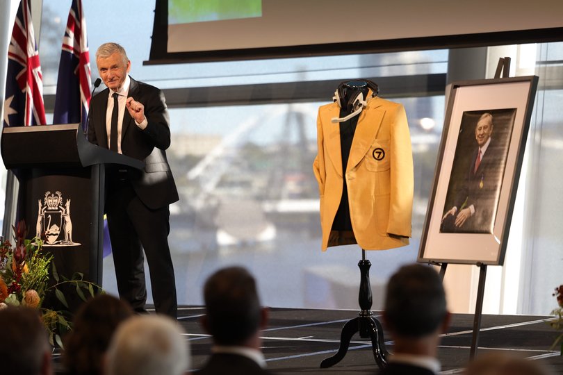 Bruce McAvaney gave the final tribute for the legendary caller. 