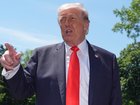 Donald Trump said "on a human basis," he did not prefer a military course of action in Iran. (AP PHOTO)