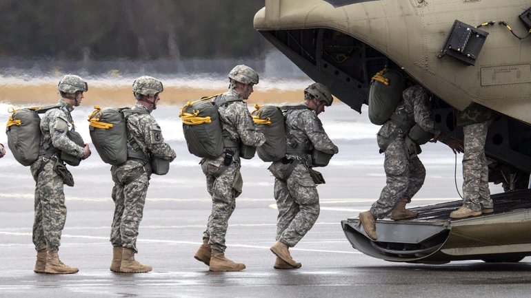 The US has a significant military presence in Germany, with 36,000 active duty troops. (EPA PHOTO)