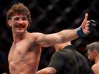 Quillan Salkilld celebrates after winning against Beneil Dariush.