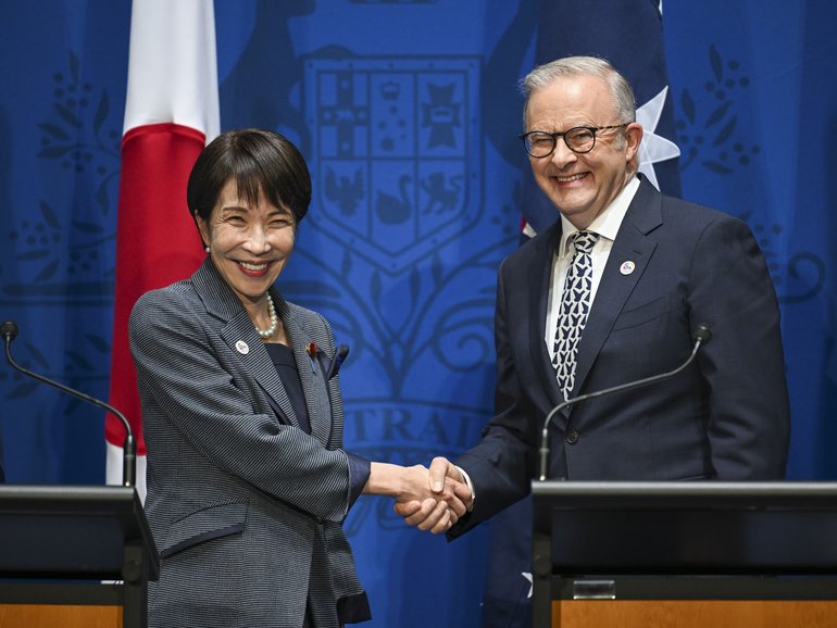 Prime Minister Anthony Albanese and the Prime Minister of Japan, Sanae Takaichi, speak after reaffirming commitments to regional security, trade partnerships, and the shared values of the two nations. 