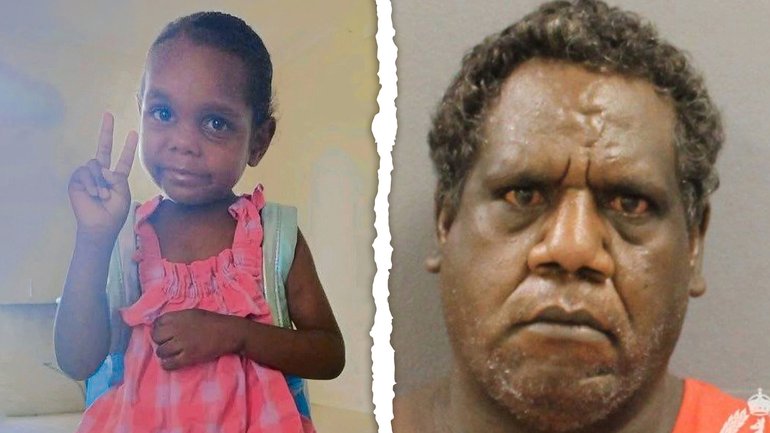 Kumanjayi Little Baby (left) was allegedly murdered by Jefferson Lewis (right).