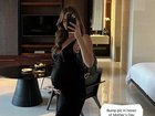 Tess Crosley pregnant with her son.