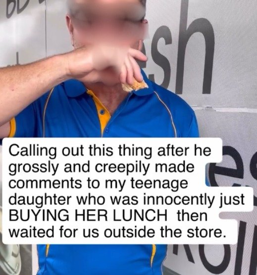 The man tried to accuse the girl’s mother of not having a sense of humour when he made an inappropriate comment about the teenager’s body.