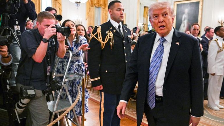 Donald Trump was holding a small business event in the White House when it was briefly locked down.