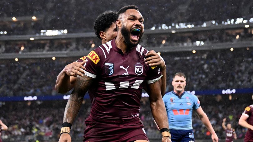 Hamiso Tabuai-Fidow is set to continue his try-scoring ways for Queensland no matter where he plays. (Dan Himbrechts/AAP PHOTOS)