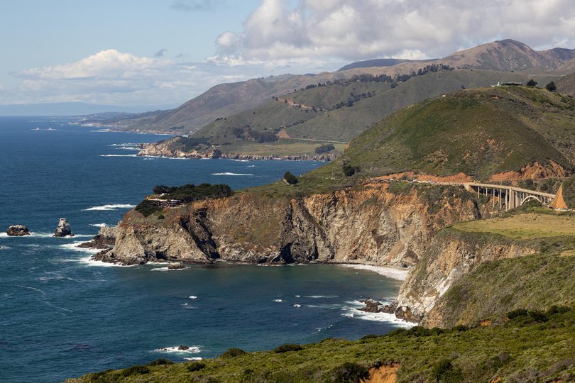 The Art Deco Bixby Bridge, completed in 1932, in Big Sur, California, on April 13, 2026. 