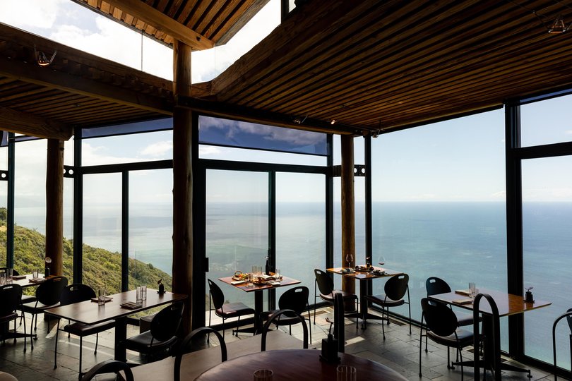 A view from the Sierra Mar restaurant at Post Ranch Inn, in Big Sur.