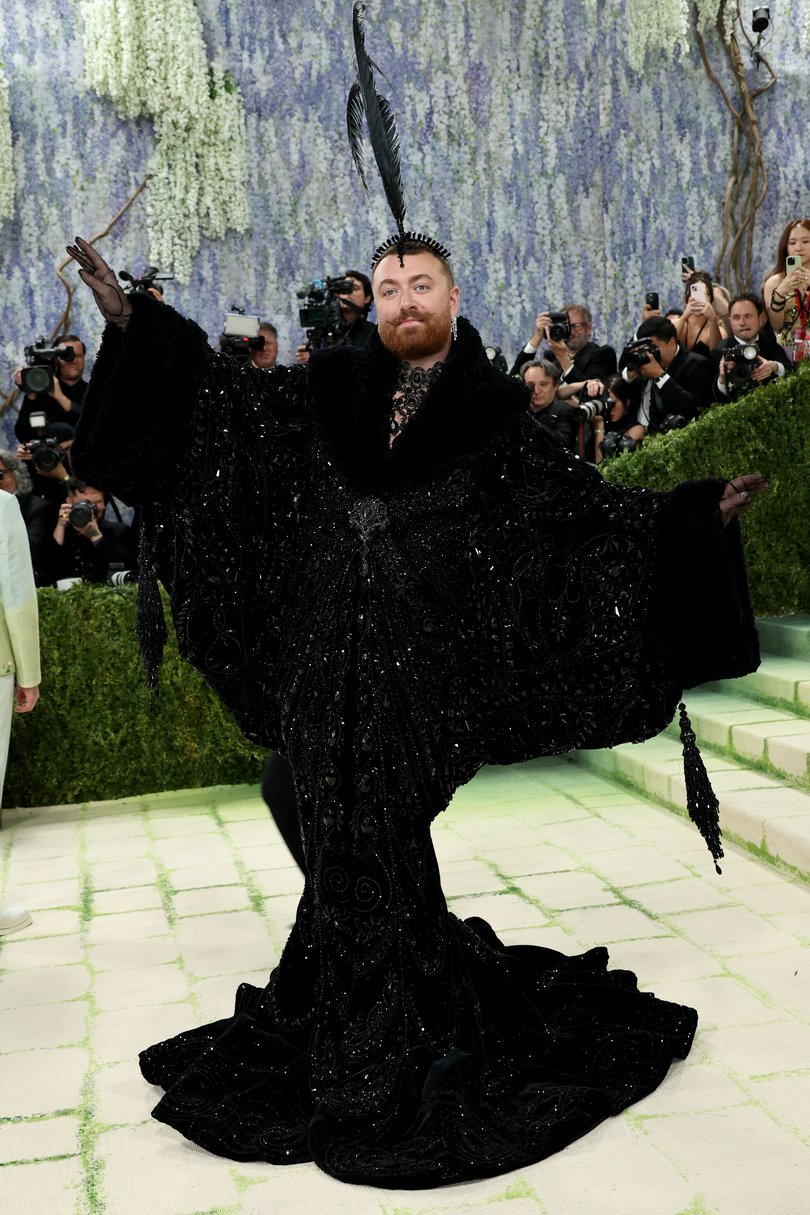 NEW YORK, NEW YORK - MAY 04: Sam Smith attends the 2026 Met Gala celebrating "Costume Art" at the Metropolitan Museum of Art on May 04, 2026 in New York City. (Photo by Jamie McCarthy/Getty Images)