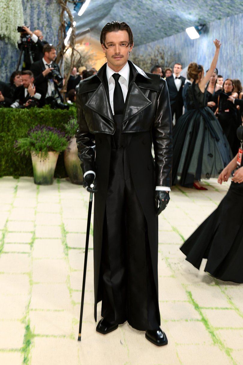 Patrick Schwarzenegger attends the 2026 Met Gala celebrating "Costume Art" at the Metropolitan Museum of Art.