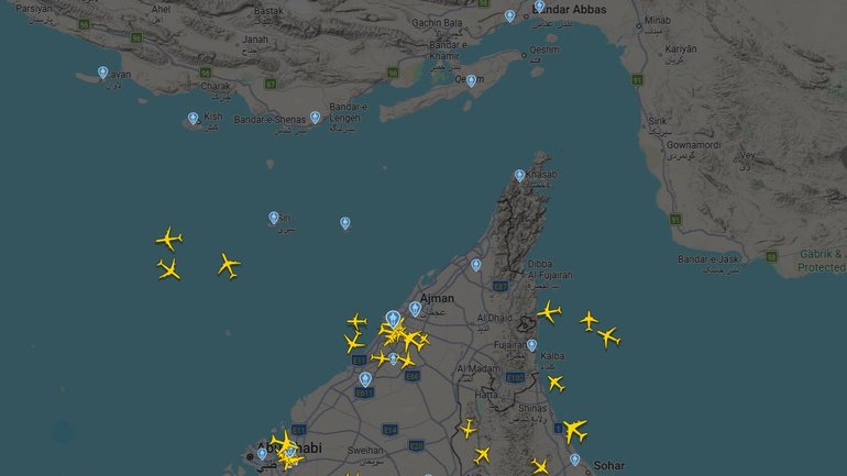 As strikes hit the UAE, flights are circling, diverting or turning back.