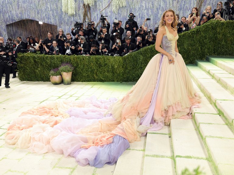 Blake Lively attends the 2026 Met Gala celebrating "Costume Art" at the Metropolitan Museum of Art on May 4, 2026 in New York City.