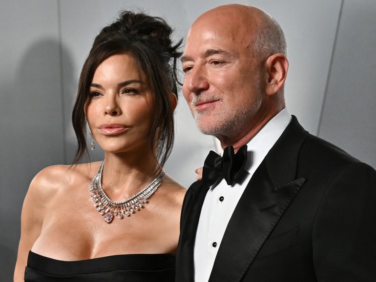 Jeff Bezos and Lauren Sanchez.
