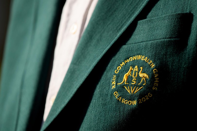 Details on the blazer for the Australian Team’s ceremonial uniform.