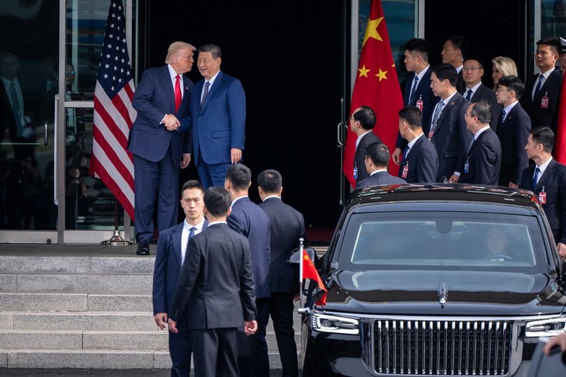With President Trump’s visit to Beijing looming, China is pushing Iran to negotiate even as its companies export material that could be used by Iran’s military.