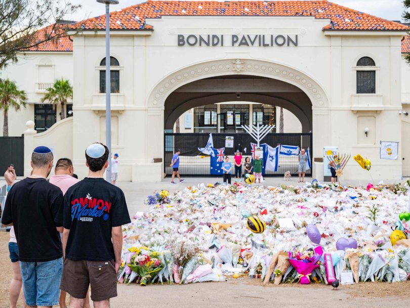 The 13-year-old girl was at a bat mitzvah at Bondi Pavilion as the Bondi attack unfolded. Picture NewsWire / Monique Harmer