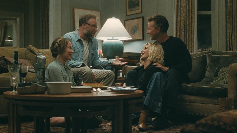 Olivia Wilde, Seth Rogen, Penelope Cruz and Edward Norton in The Invite.