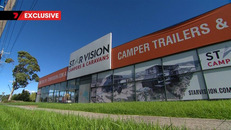 Caravan maker Star Vision has left customers nervous after closing its Melbourne showroom.