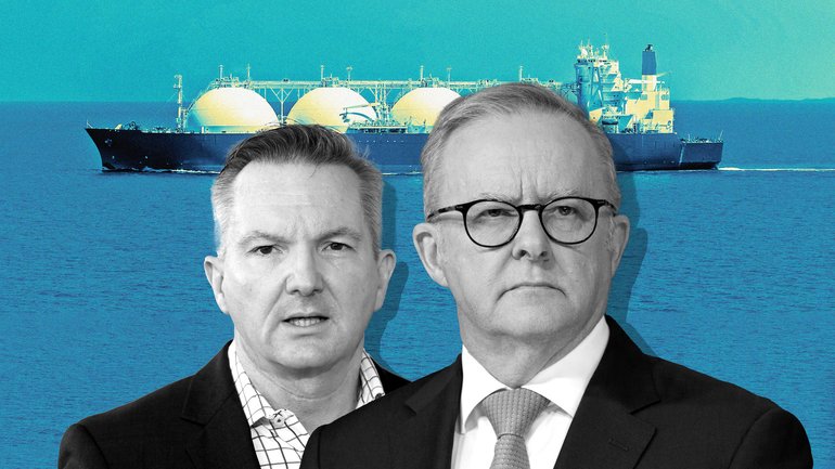 Chris Bowen and Anthony Albanese