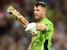 David Warner allegedly parked short of the testing site when officers approached and breathalysed him.