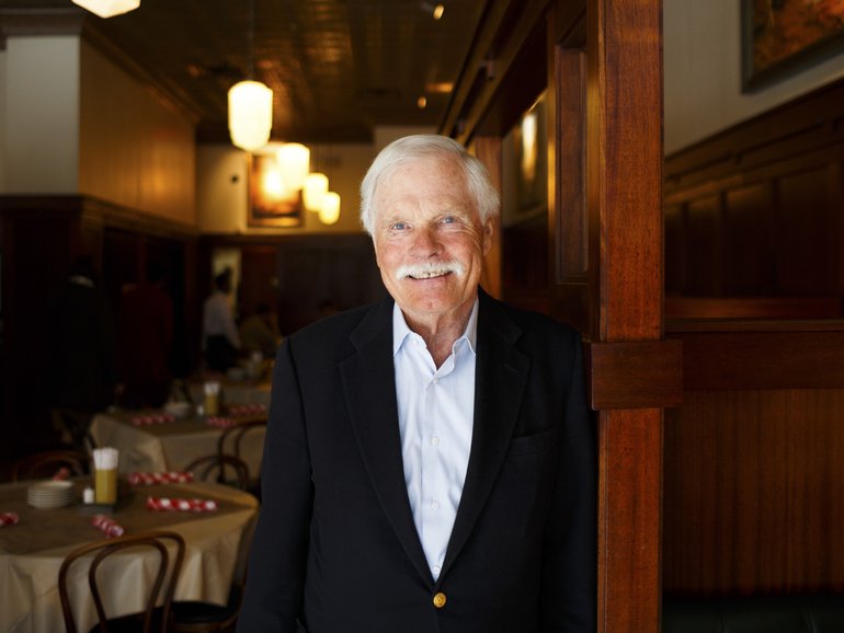 Ted Turner at a location of Ted’s Montana Grill, his chain of restaurants that serve bison, in Atlanta, Jan. 27, 2016.
