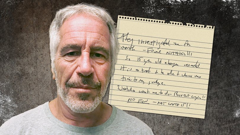 Jeffrey Epstein's alleged suicide note was released by a US District Court on Wednesday. 