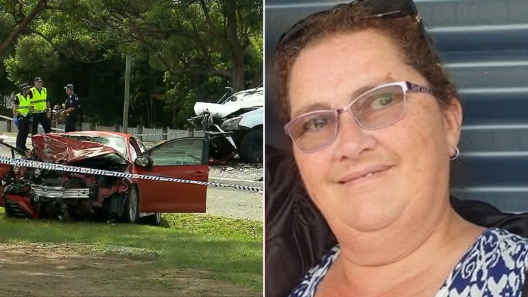 Carron Scott, 60, was driving to work when she was killed in a head-on crash involving an allegedly stolen ute.