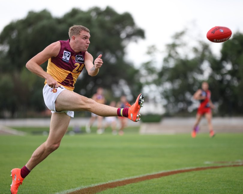 Evans in action for Brisbane’s VFL side.