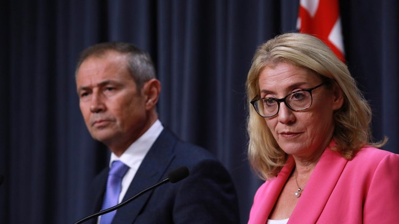 Premier Roger Cook and Treasurer Rita Saffioti have delivered Western Australia’s eight straight surplus. Picture: NewsWire /Philip Gostelow