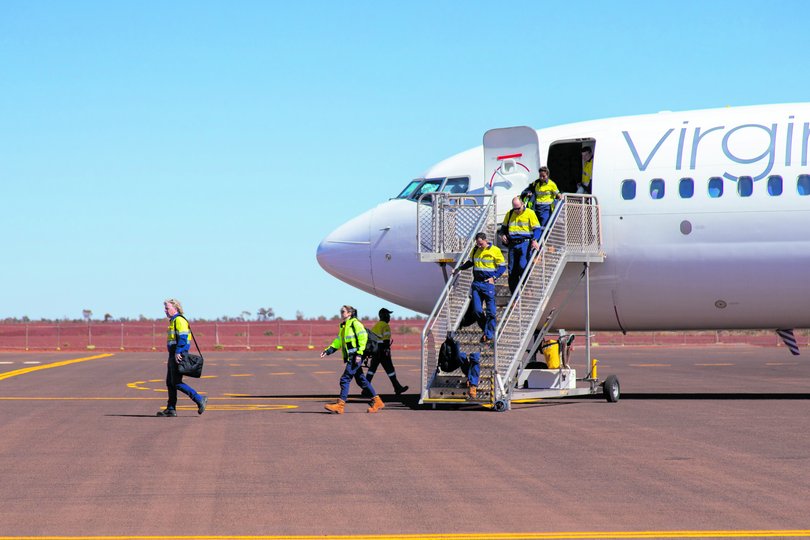 FIFO workers returning from site.