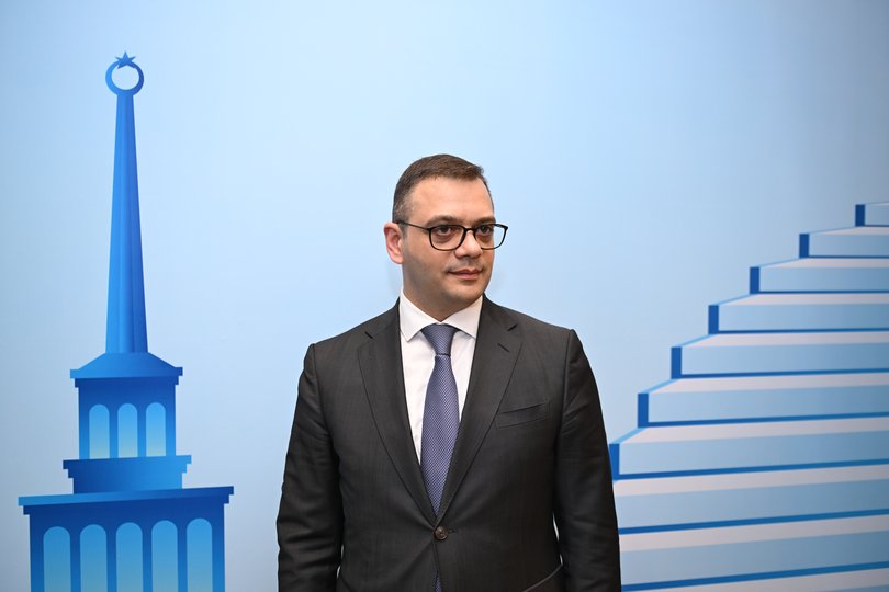 Caption: Armenia’s Deputy Foreign Minister Robert Abisoghomonyan at the Yerevan Dialogue.