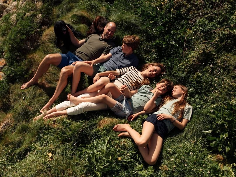 William and Kate celebrate 15 years of marriage with their children.