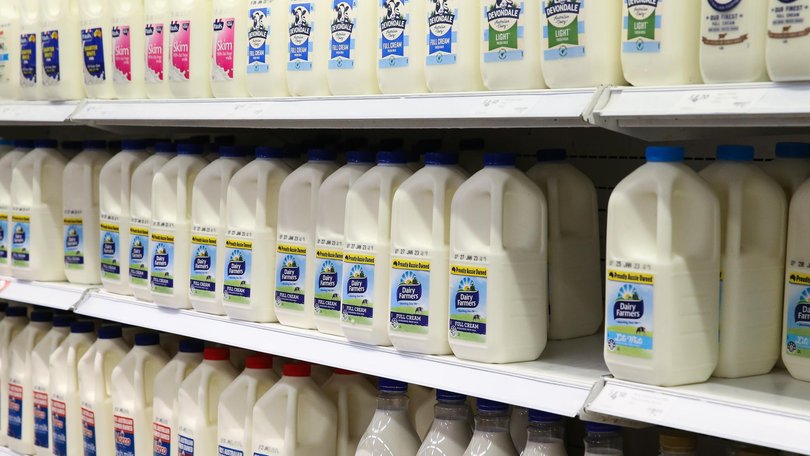 The price of milk has already risen due to the Middle East war. Picture: NewsWire