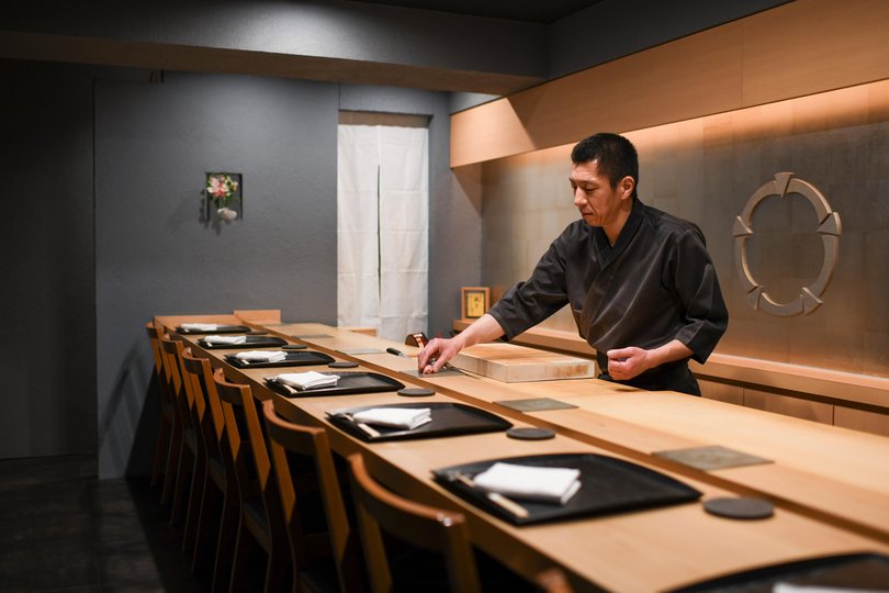 Gotoku Shibuya, a Sushi restaurant in Tokyo.