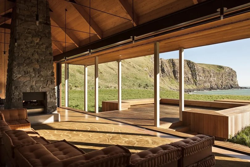 Views to the private bay.
