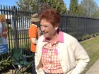 One Nation leader Pauline Hanson campaigning in Holbrook for the Farrer by-election. One Nation