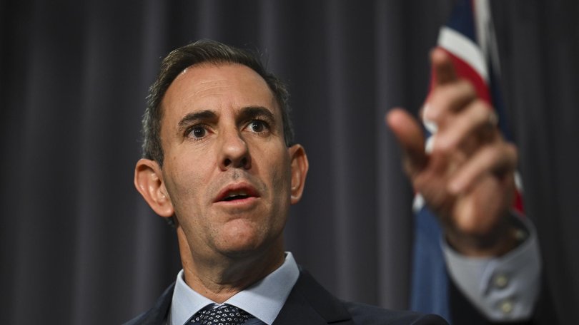 Treasurer Jim Chalmers has announced a $2b funding package aimed at delivering 65,000 new homes over the next decade. Picture: NewsWire/Martin Ollman.
