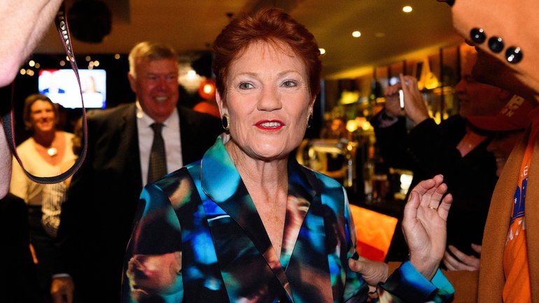 One Nation Leader Pauline Hanson.
